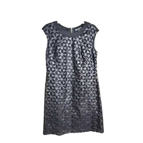 white christmas dresses Laser-cut faux leather trench dress main image 0